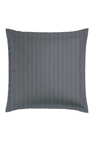 2 federe in raso di cotone 79 fili/cm² Dobby - Grigio