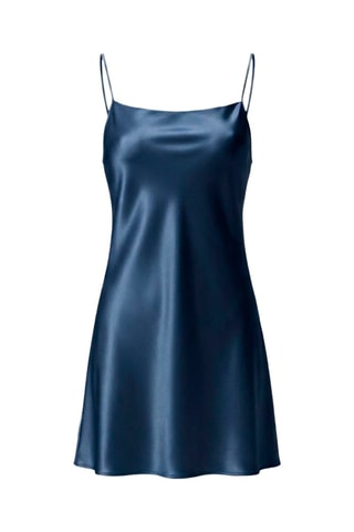 Nuisette en soie - Bleu marine