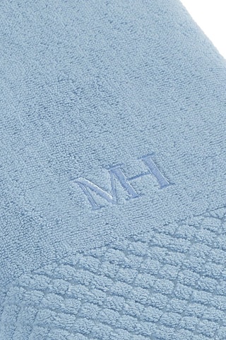2 draps de douche Eden - Bleu - 70 x 140 cm