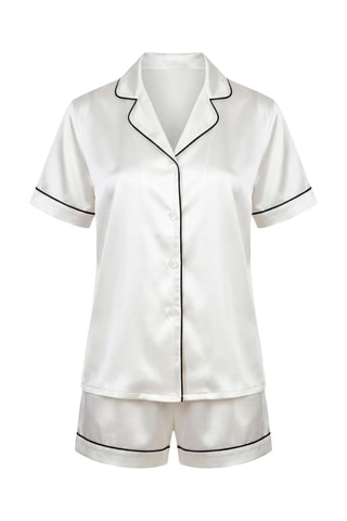 Pyjama en soie Aurelia - Blanc