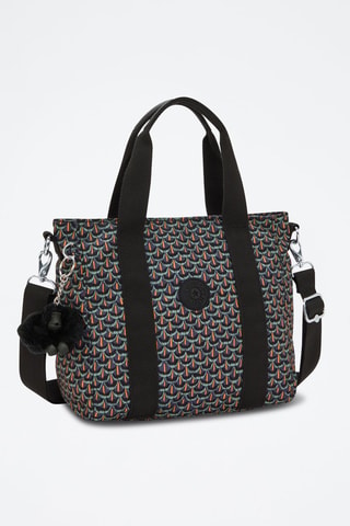 Sac à main Asseni Mini - Gris foncé et noir