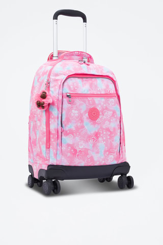 Rugtas met Wieltjes New Zea - fuchsia en ecru
