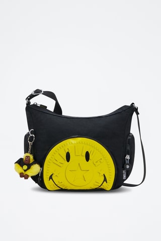 Schoudertas Smiley - Zwart