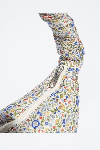 Sac porté épaule Liberty - Blanc et jaune