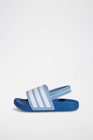 Sandalias Adilette - Azul claro y blanco