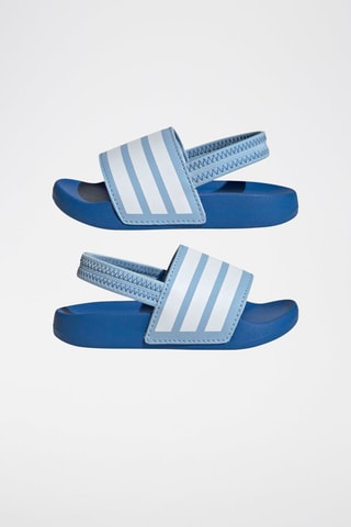 Sandalias Adilette - Azul claro y blanco