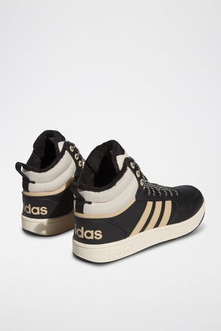 Zapatillas altas forradas Hoops 3.0 Mid - Negro