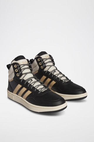 Zapatillas altas forradas Hoops 3.0 Mid - Negro
