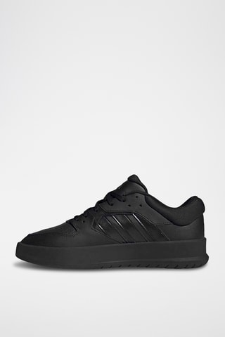 Zapatillas de piel con plataforma Court 24 - Negro