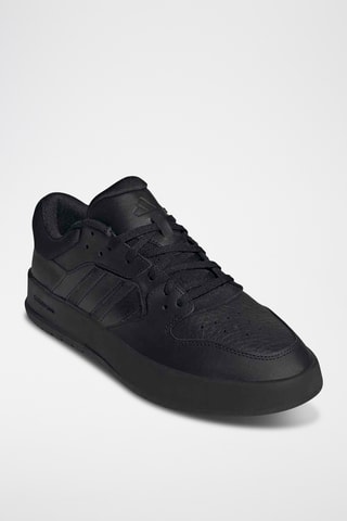 Zapatillas de piel con plataforma Court 24 - Negro