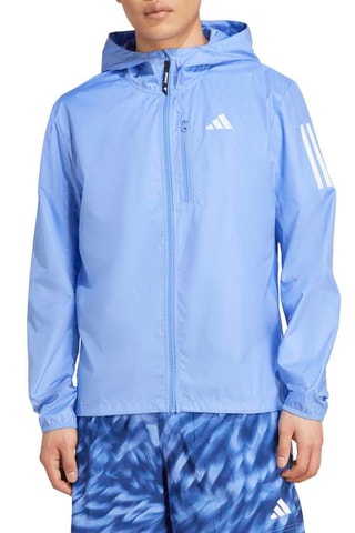 Chaqueta slim fit con capucha - Azul claro