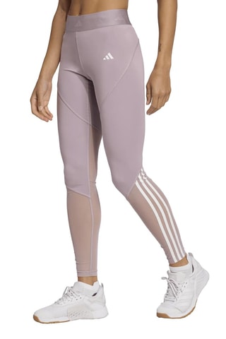 Trainingslegging Hoge Taille Workout Essentials Plus - Paars