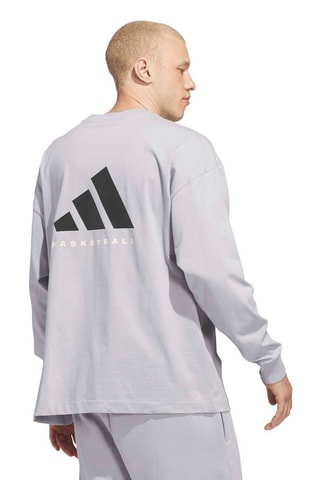 Camiseta loose de baloncesto - Gris claro