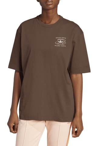 Camiseta oversize - Marrón