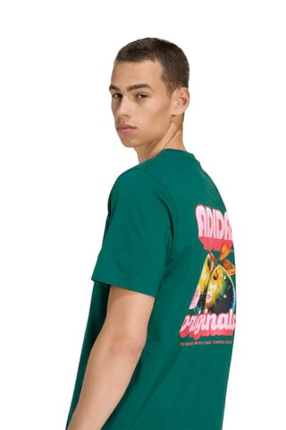 Camiseta loose Retro Apple - Verde oscuro
