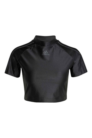 Camiseta cropped Adicolor - Negro