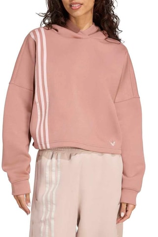Sudadera oversize con capucha - Rosa