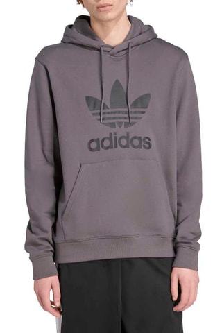 Sudadera regular fit con capucha - Malva