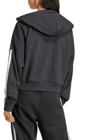 Sudadera loose fit con capucha - Negro