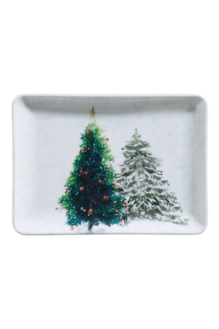 3 piatti da portata in porcellana - 18 x 13 cm