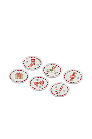 6 piatti da dessert in ceramica – 10 cm