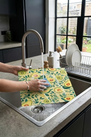 Tagliere in vetro temprato e silicone NDY-CRC-06 - 25 x 35 cm