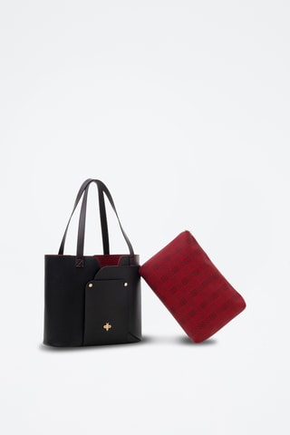 Sac porté épaule et pochette - Noir