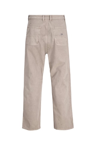 Pantalón wide leg de tiro alto de algodón orgánico - Jack & Jones -  Beige