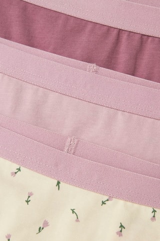 6 bragas de algodón orgánico - Amarillo y rosa - Name It
