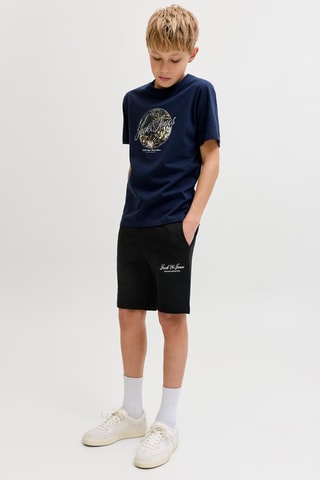 Bermudas regular fit de algodón orgánico - Jack & Jones -  Negro