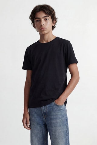 Camiseta regular fit de algodón orgánico - Negro - Jack&Jones Kids