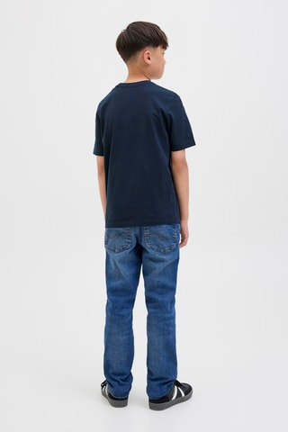 Camiseta regular fit de algodón orgánico - Azul marino - Jack&Jones Kids