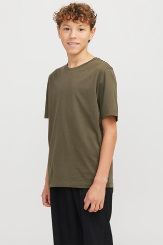 Camiseta regular fit de algodón orgánico - Caqui - Jack&Jones Kids