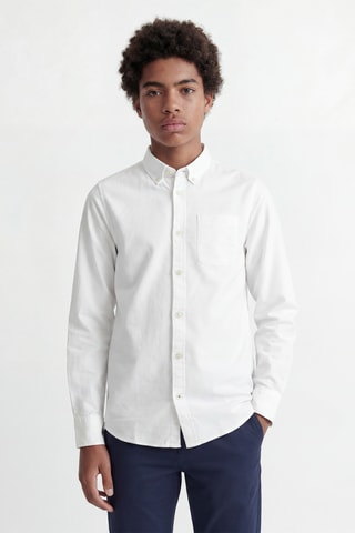 Camisa regular fit de algodón orgánico - Blanco - Jack&Jones Kids