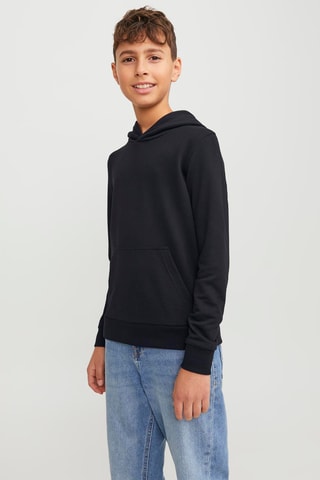 Sudadera regular fit con capucha - Negro - Jack&Jones Kids