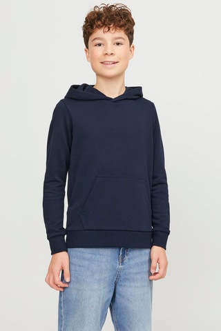 Sudadera regular fit con capucha - Azul marino - Jack&Jones Kids