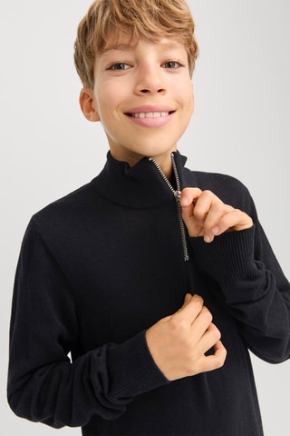 Jersey regular fit - Negro - Jack&Jones Kids