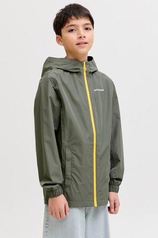 Impermeable con capucha - Verde oliva - Jack&Jones Kids