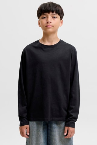 Camiseta relaxed de algodón orgánico - Negro - Jack&Jones Kids