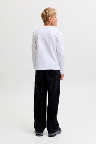 Camiseta relaxed de algodón orgánico - Blanco - Jack&Jones Kids