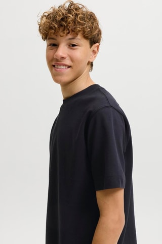 Camiseta loose de algodón orgánico - Negro - Jack&Jones Kids