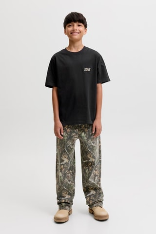Camiseta loose de algodón orgánico - Negro - Jack&Jones Kids