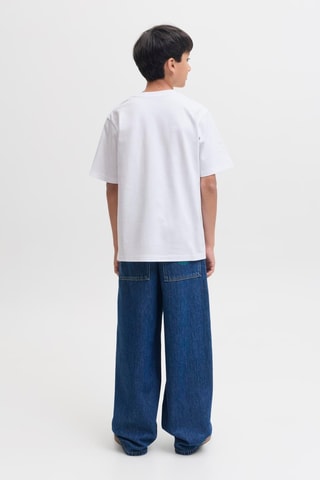 Camiseta loose de algodón orgánico - Blanco - Jack&Jones Kids
