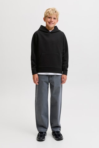 Sudadera loose con capucha - Negro - Jack&Jones Kids