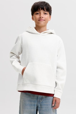 Sudadera loose con capucha - Blanco roto - Jack&Jones Kids