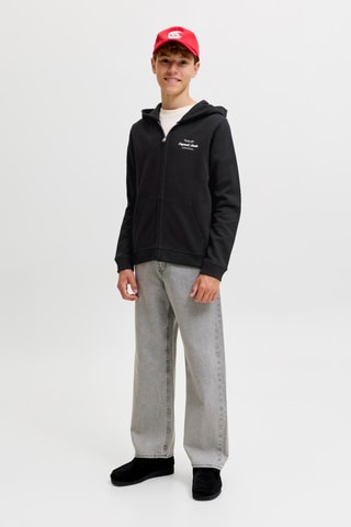 Sudadera relaxed con capucha - Negro - Jack&Jones Kids