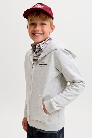 Sudadera relaxed con capucha - Gris claro - Jack&Jones Kids
