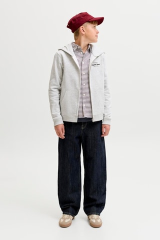 Sudadera relaxed con capucha - Gris claro - Jack&Jones Kids