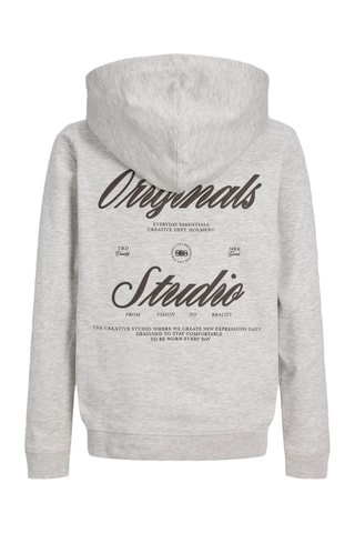 Sudadera relaxed con capucha - Gris claro - Jack&Jones Kids