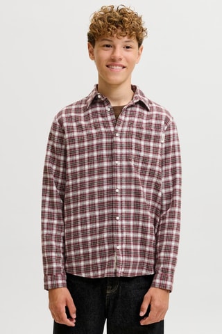 Camisa loose de algodón orgánico - Rojo - Jack&Jones Kids